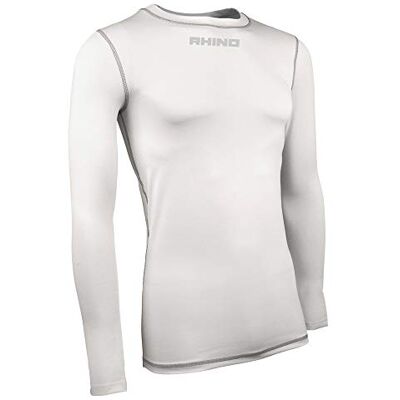 Rhino UnisexYouth Tagless Baselayer, vit, 11/12 år Rhino UnisexYouth Tagless Baselayer, vit, 11/12 år