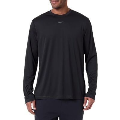 Reebok Id Train Ls Tech T-shirt för män, svart, L Reebok Id Train Ls Tech T-shirt för män, svart, L