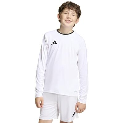 adidas unisex barn Entrada26 Long Sleeve Jersey Kids Shirt, white/black, 7-8 Years adidas unisex barn Entrada26 Long Sleeve Jersey Kids Shirt, white/black, 7-8 Years