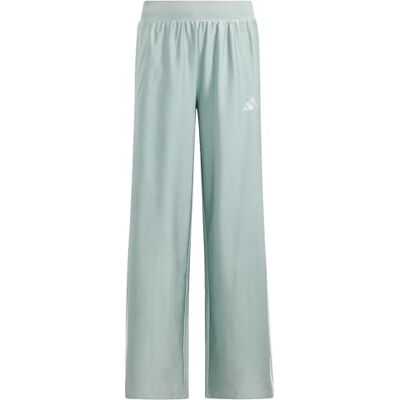 adidas Dziewczynki SEASONALS GLAM WIDE LEG PANTS, Wonder Sage/silver met., 14-15 Years adidas Dziewczynki SEASONALS GLAM WIDE LEG PANTS, Wonder Sage/silver met., 14-15 Years