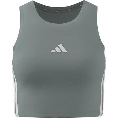 adidas Kobiety ESSENTIALS 3-STRIPES PADDED TANK, Wonder Sage, M adidas Kobiety ESSENTIALS 3-STRIPES PADDED TANK, Wonder Sage, M