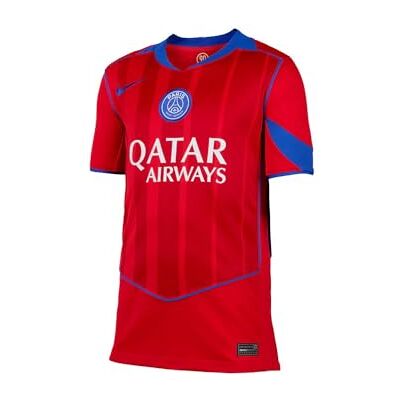 NIKE Kids Paris Saint-Germain Dri-FIT Jersey SS Stadium 3rd, Global Red/Sport Röd/Hyper Royal, 8/10 år, Global röd/sport röd/Hyper Royal, 8-10 Years NIKE Kids Paris Saint-Germain Dri-FIT Jersey SS Stadium 3rd, Global Red/Sport Röd/Hyper Royal, 8/10 år, Global röd/sport röd/Hyper Royal, 8-10 Years