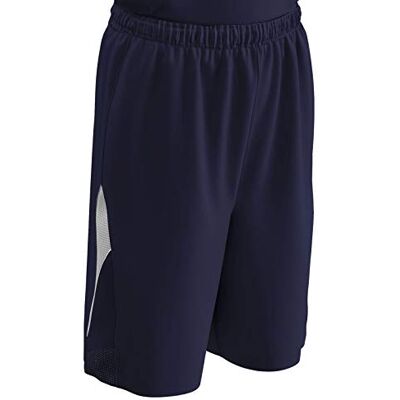 Champro Svängbar polyester basketshorts, vuxen liten, marinblå, vit Champro Svängbar polyester basketshorts, vuxen liten, marinblå, vit