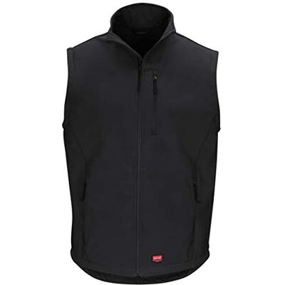 Red Kap Softshell väst för män arbete verktyg ytterkläder, Svart, 3XL Red Kap Softshell väst för män arbete verktyg ytterkläder, Svart, 3XL
