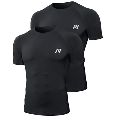 MEETWEE Kompressionströja herr, kort/långärmad funktionell skjorta herr, sportskjorta, träning, fitnessskjorta, andas, löparskjorta, undertröja för löpning, jogging, sport, gym MEETWEE Kompressionströja herr, kort/långärmad funktionell skjorta herr, sportskjorta, träning, fitnessskjorta, andas, löparskjorta, undertröja för löpning, jogging, sport, gym
