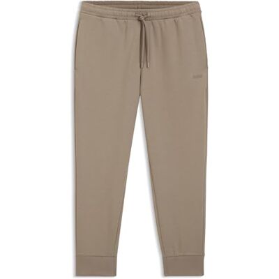 Boss Hadiko joggingbyxor för män av stretchbomull med logotyptryck, Ljus/pastellgrön 334, XL Boss Hadiko joggingbyxor för män av stretchbomull med logotyptryck, Ljus/pastellgrön 334, XL