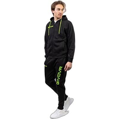 Givova , kostym kung, svart/grön fluo, L Givova , kostym kung, svart/grön fluo, L
