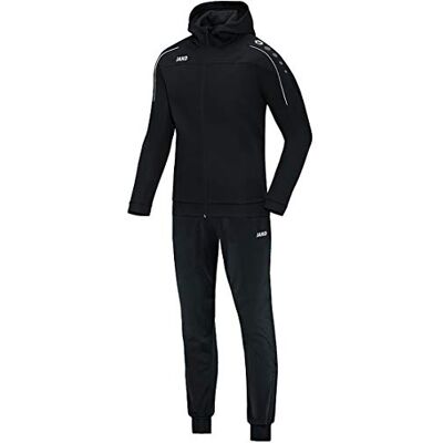 JAKO barn Classico med huva träningsoverall polyester svart 152 JAKO barn Classico med huva träningsoverall polyester svart 152