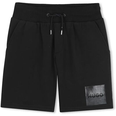 HUGO G00462 shorts för pojkar, Svart, 5 år HUGO G00462 shorts för pojkar, Svart, 5 år