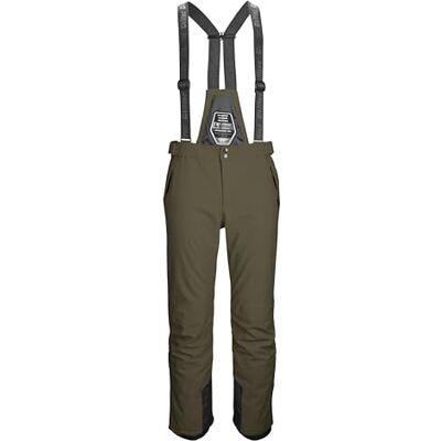 Killtec Skidbyxor/skidbyxor för män med dragkedja och kantskydd Larok, mörk oliv, S, 35244-000 Killtec Skidbyxor/skidbyxor för män med dragkedja och kantskydd Larok, mörk oliv, S, 35244-000