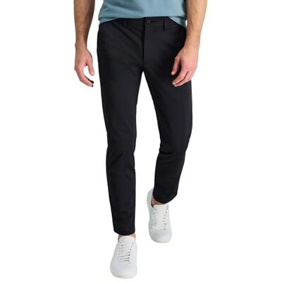 Haggar herr sport resa prestanda rak passform platt framsida vardagsbyxa, Svart, 36W x 29L Haggar herr sport resa prestanda rak passform platt framsida vardagsbyxa, Svart, 36W x 29L