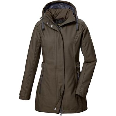 G.I.G.A. DX Dam Softshell Parka/Softshelljacka med avtagbar huva GW 22 WMN SFTSHLL PRK, olivbrun, 48, 42210-000 G.I.G.A. DX Dam Softshell Parka/Softshelljacka med avtagbar huva GW 22 WMN SFTSHLL PRK, olivbrun, 48, 42210-000