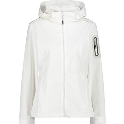 CMP Hoodie Zip-jacka, vit-sten, EU 38 CMP Hoodie Zip-jacka, vit-sten, EU 38