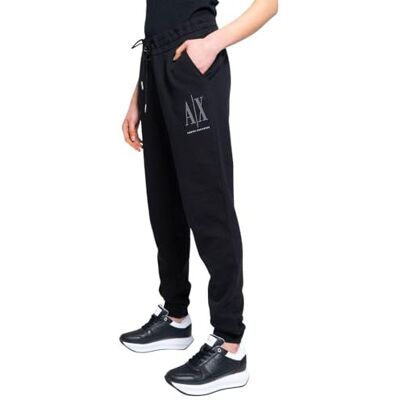 Giorgio Armani dam Studded Icon dragsko sweatpants, svart, L Giorgio Armani dam Studded Icon dragsko sweatpants, svart, L