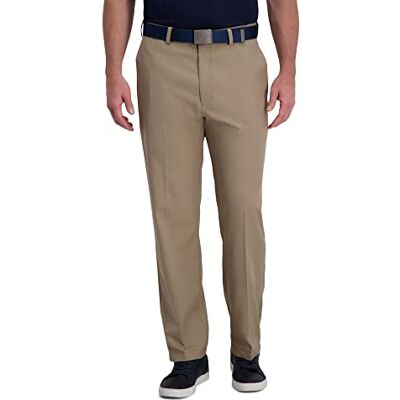 Haggar herr Lediga byxor Cool Right Performance Flex Solid Classic Fit Flat Front Pant Haggar herr Lediga byxor Cool Right Performance Flex Solid Classic Fit Flat Front Pant