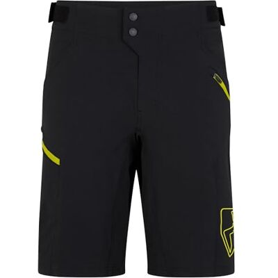 Ziener herr NONUS X-Function cykelshorts med innerbyxor – mountainbike/utomhus/fritid – andningsbar, snabbtorkande, vadderad, svart, bitter citron 50 Ziener herr NONUS X-Function cykelshorts med innerbyxor – mountainbike/utomhus/fritid – andningsbar, snabbtorkande, vadderad, svart, bitter citron 50