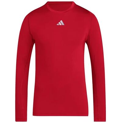 adidas herr Techfit Longsleeve Men Shirt, team power red 2, XXS adidas herr Techfit Longsleeve Men Shirt, team power red 2, XXS