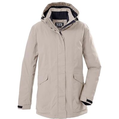 killtec Kvinnors funktionell jacka/vattentät utomhusjacka med avtagbar huva Damen Jacke, Hellsand, 36, 43285-000 killtec Kvinnors funktionell jacka/vattentät utomhusjacka med avtagbar huva Damen Jacke, Hellsand, 36, 43285-000