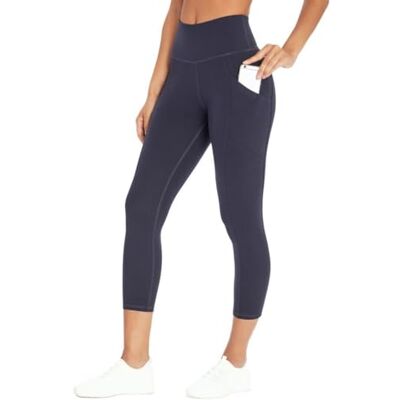 Marika Women's Standard Drew High Waist Tummy Control Mid-Calf Legging, Midnight Blue, Medium Marika Women's Standard Drew High Waist Tummy Control Mid-Calf Legging, Midnight Blue, Medium