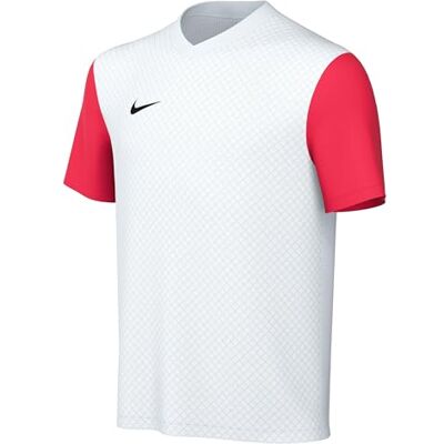 NIKE Unisex Y NK DF Tiempo PREM II JSY SS T-shirt, vit/ljus Crimson/svart, 13–15 år, Vit/ljus crimson/svart, XL NIKE Unisex Y NK DF Tiempo PREM II JSY SS T-shirt, vit/ljus Crimson/svart, 13–15 år, Vit/ljus crimson/svart, XL