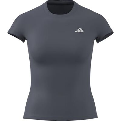 adidas Kobiety Power Essentials Workout Contour T-Shirt, onix, XL adidas Kobiety Power Essentials Workout Contour T-Shirt, onix, XL