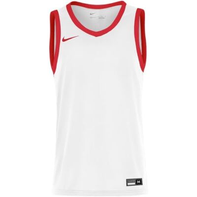 NIKE Mens Team25 Basketball Stock Jersey Vit/University Röd NIKE Mens Team25 Basketball Stock Jersey Vit/University Röd