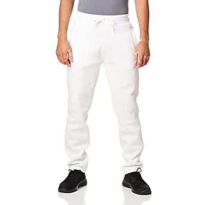 Southpole mäns aktiv basic joggingbyxor fleece träningsbyxor, Vitt, M Southpole mäns aktiv basic joggingbyxor fleece träningsbyxor, Vitt, M