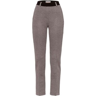 RAPHAELA by Brax Lillyth Thermo Doppio diagonal jersey fritidsbyxor, Tygren/grå, 34W x 30L RAPHAELA by Brax Lillyth Thermo Doppio diagonal jersey fritidsbyxor, Tygren/grå, 34W x 30L