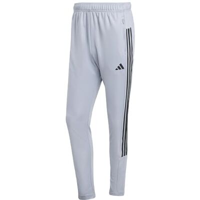 adidas Mezczyzni WORKOUT ESSENTIALS ALL-SET 3-STRIPES KNIT PANT, halo silver/black, XL adidas Mezczyzni WORKOUT ESSENTIALS ALL-SET 3-STRIPES KNIT PANT, halo silver/black, XL