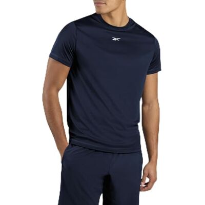 Reebok Id Train Ss Tech T-shirt för män, Vector Navy, XS Reebok Id Train Ss Tech T-shirt för män, Vector Navy, XS