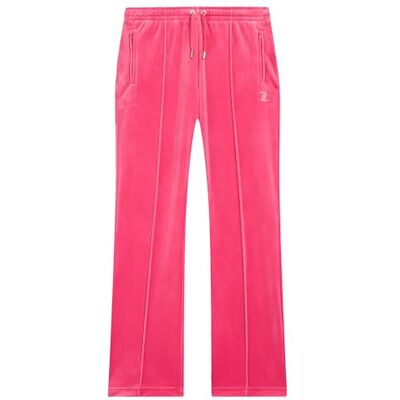 Juicy Couture Dam Tina Track Pants sammetslena sweatpants träningsbyxor med dragsko joggingbyxor för sport fritid fitness på olika sätt. Färgglada lediga byxor, Het rosa, L Juicy Couture Dam Tina Track Pants sammetslena sweatpants träningsbyxor med dragsko joggingbyxor för sport fritid fitness på olika sätt. Färgglada lediga byxor, Het rosa, L
