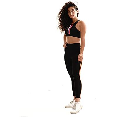Bonamaison Women's TRTIGHT100026 yogabyxor, svart, XL Bonamaison Women's TRTIGHT100026 yogabyxor, svart, XL