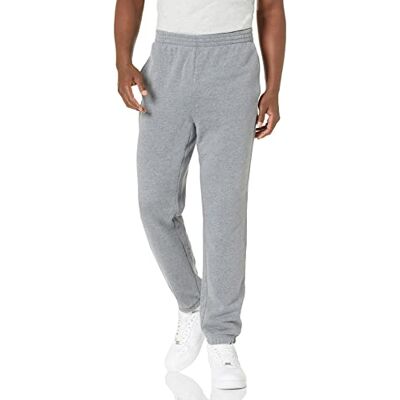 Amazon Essentials Men's Sweatpants i fleece med sluten botten (finns i Big & Tall), Grå ljung, XXL Amazon Essentials Men's Sweatpants i fleece med sluten botten (finns i Big & Tall), Grå ljung, XXL