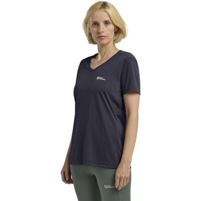 Jack Wolfskin kvinnors Crosstrail T-shirt, grafit/cool grå, L, Grafit/cool grå, L Jack Wolfskin kvinnors Crosstrail T-shirt, grafit/cool grå, L, Grafit/cool grå, L