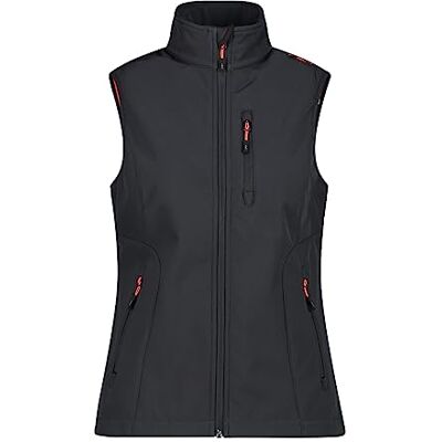 CMP Softshell väst för kvinnor, Antracit-vallmo, 50 CMP Softshell väst för kvinnor, Antracit-vallmo, 50
