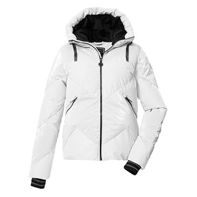 Killtec damtäckjacka/skidjacka/funktionell jacka i dunlook med huva och dragkedja snöstopp KSW 113 WMN SKI QLTD JCKT, trasig vit, 44, 43618-000 Killtec damtäckjacka/skidjacka/funktionell jacka i dunlook med huva och dragkedja snöstopp KSW 113 WMN SKI QLTD JCKT, trasig vit, 44, 43618-000