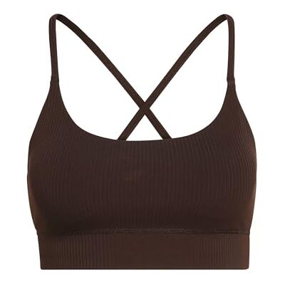 adidas Kobiety All Me Rib Light Support Bra, Aurora Coffee, XXS adidas Kobiety All Me Rib Light Support Bra, Aurora Coffee, XXS