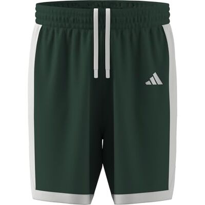 adidas herr Mens Pulse Speed Bball Short Shorts, team dark green/white, XL adidas herr Mens Pulse Speed Bball Short Shorts, team dark green/white, XL