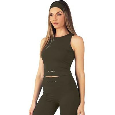 Carlheim Women's Serenita Active Collection Tank top, Mauve brown, Medium Carlheim Women's Serenita Active Collection Tank top, Mauve brown, Medium