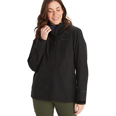 Marmot Kvinnor Wm's Minimalist Jacket, Vattentät Gore-Tex regnjacka, andningsaktiv regnjacka med huva, lätt Hardshell Windbreaker för vandring och cykling, Black, XS Marmot Kvinnor Wm's Minimalist Jacket, Vattentät Gore-Tex regnjacka, andningsaktiv regnjacka med huva, lätt Hardshell Windbreaker för vandring och cykling, Black, XS