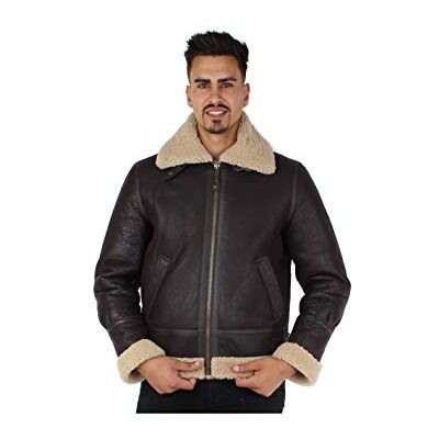 Schott NYC läderjacka för män, Brun (Cordovan 81), S Schott NYC läderjacka för män, Brun (Cordovan 81), S
