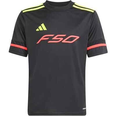 adidas Uniseks dzieci F50 JERSEY SHORT SLEEVE KIDS, black/team solar yellow 2/lucid red, 5-6 Years adidas Uniseks dzieci F50 JERSEY SHORT SLEEVE KIDS, black/team solar yellow 2/lucid red, 5-6 Years