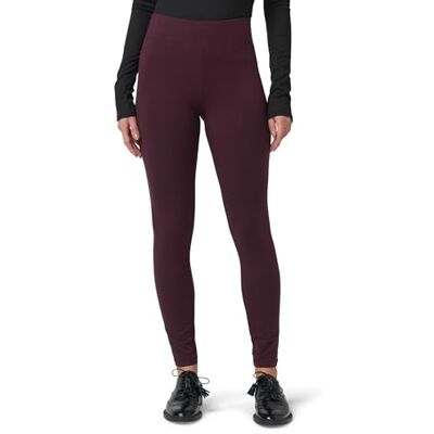 HUE kvinnors bomull ultra-leggings med brett midjeband, blandade byxor HUE kvinnors bomull ultra-leggings med brett midjeband, blandade byxor
