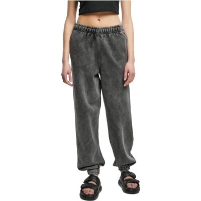 Urban Classics dam dam hög midja sten tvättade sweatpants, svart, M Urban Classics dam dam hög midja sten tvättade sweatpants, svart, M