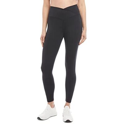 Danskin Dam crossover midja 7/8 leggings, svart salt, S, svart salt, S Danskin Dam crossover midja 7/8 leggings, svart salt, S, svart salt, S