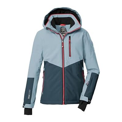 Killtec Skidjacka/funktionell jacka med huva och snöfall KSW 207 GRLS SKI JCKT, ljusblå/mörk denim/svart blå, 128, 43561-000 Killtec Skidjacka/funktionell jacka med huva och snöfall KSW 207 GRLS SKI JCKT, ljusblå/mörk denim/svart blå, 128, 43561-000