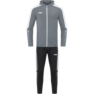 JAKO Barn träningsoverall polyester Power med huva, stengrå, 152 JAKO Barn träningsoverall polyester Power med huva, stengrå, 152