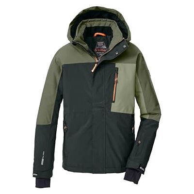 Killtec Skidjacka för pojkar/funktionell jacka med huva och snöfall KSW 200 BYS SKI JCKT, mörk oliv/oliv/sage, 152, 43466-000 Killtec Skidjacka för pojkar/funktionell jacka med huva och snöfall KSW 200 BYS SKI JCKT, mörk oliv/oliv/sage, 152, 43466-000