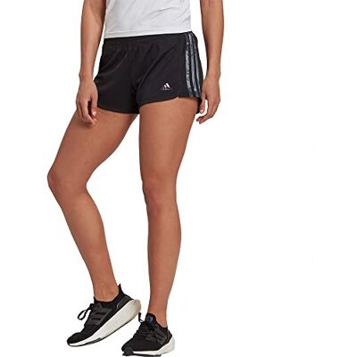 adidas Dam W Flrl Pacer Sh Shorts, Svart/Lilmét, XL adidas Dam W Flrl Pacer Sh Shorts, Svart/Lilmét, XL