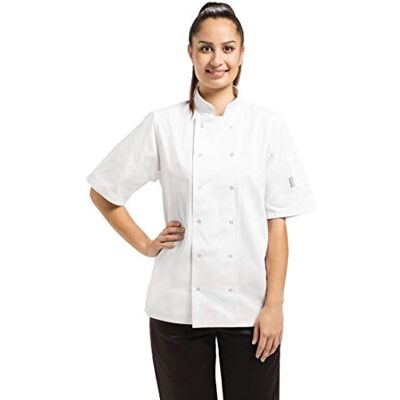 Whites Chefs Clothing Whites kockkläder kläder A211-L vegas kockjacka, kortärmad, vit Whites Chefs Clothing Whites kockkläder kläder A211-L vegas kockjacka, kortärmad, vit